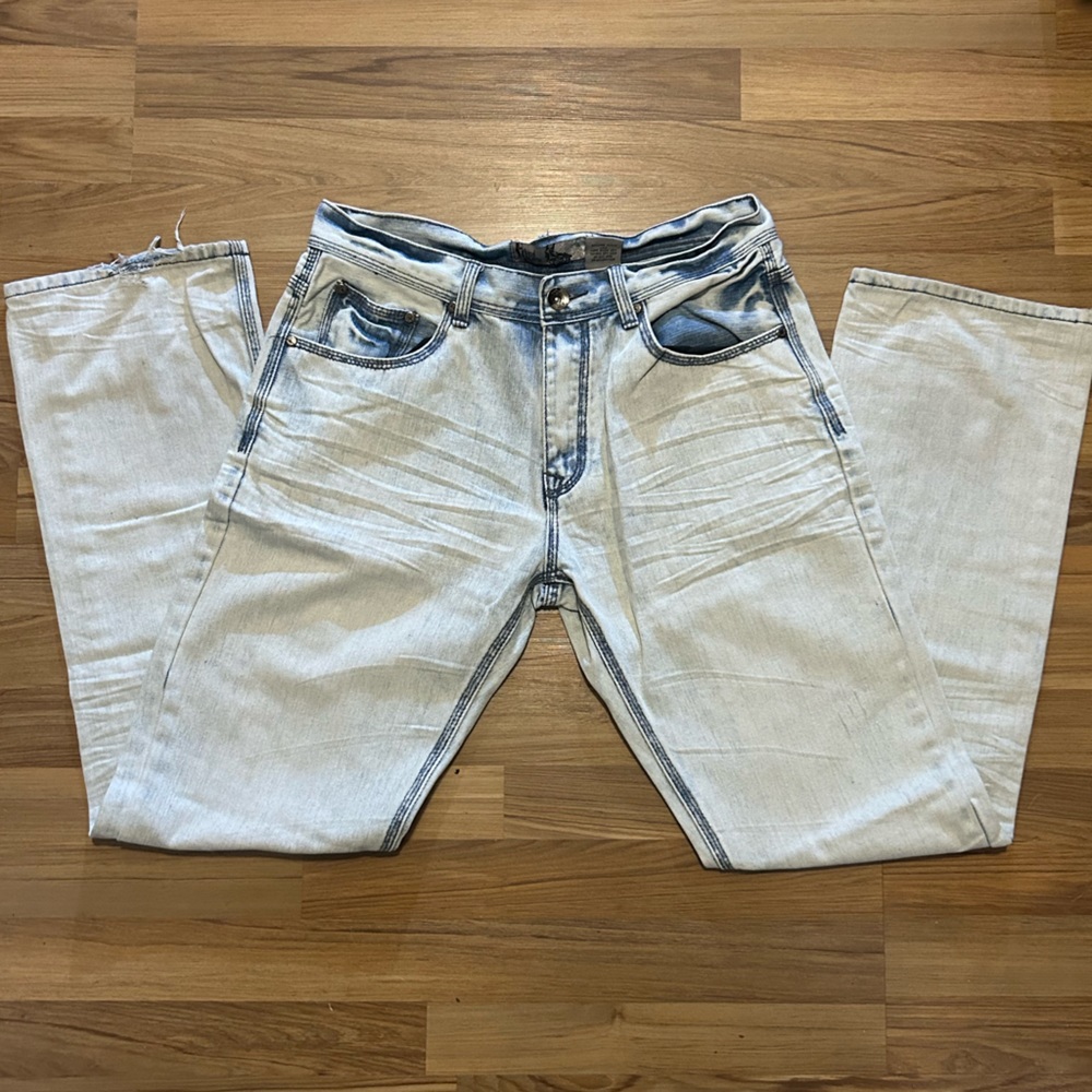 Hybrid Black Blue Jeans